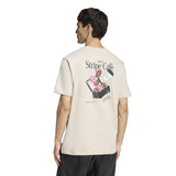 adidas Coffee Cafe Donut Box Mens Casual Graphic T-Shirt