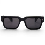 Euro Optics CP Frame Silver Deco Black Polarised Sunglasses
