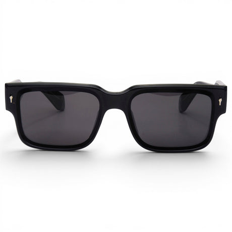 Euro Optics CP Frame Silver Deco Black Polarised Sunglasses