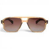Euro Optics CP Frame Transparent Brown Polarised Sunglasses