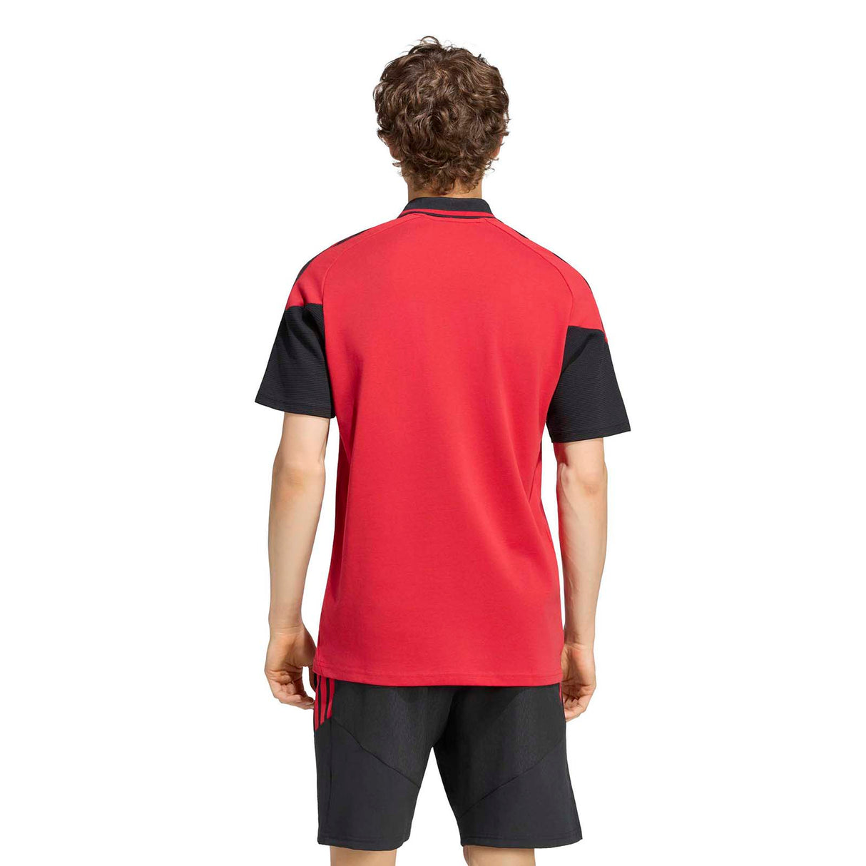 adidas Manchester United Tiro Mens Short-Sleeve Polo Shirt