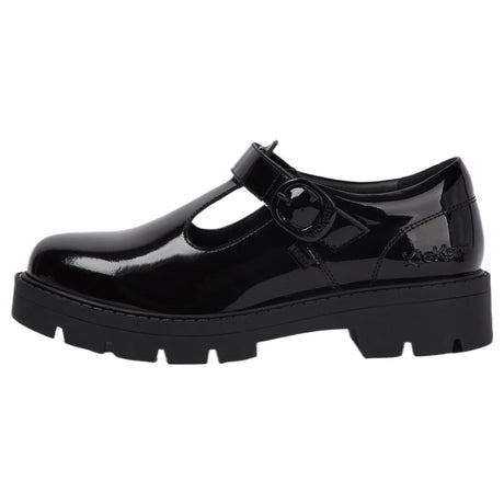 Kickers Kori T-Bar Patent Leather Youth Girls Shoes
