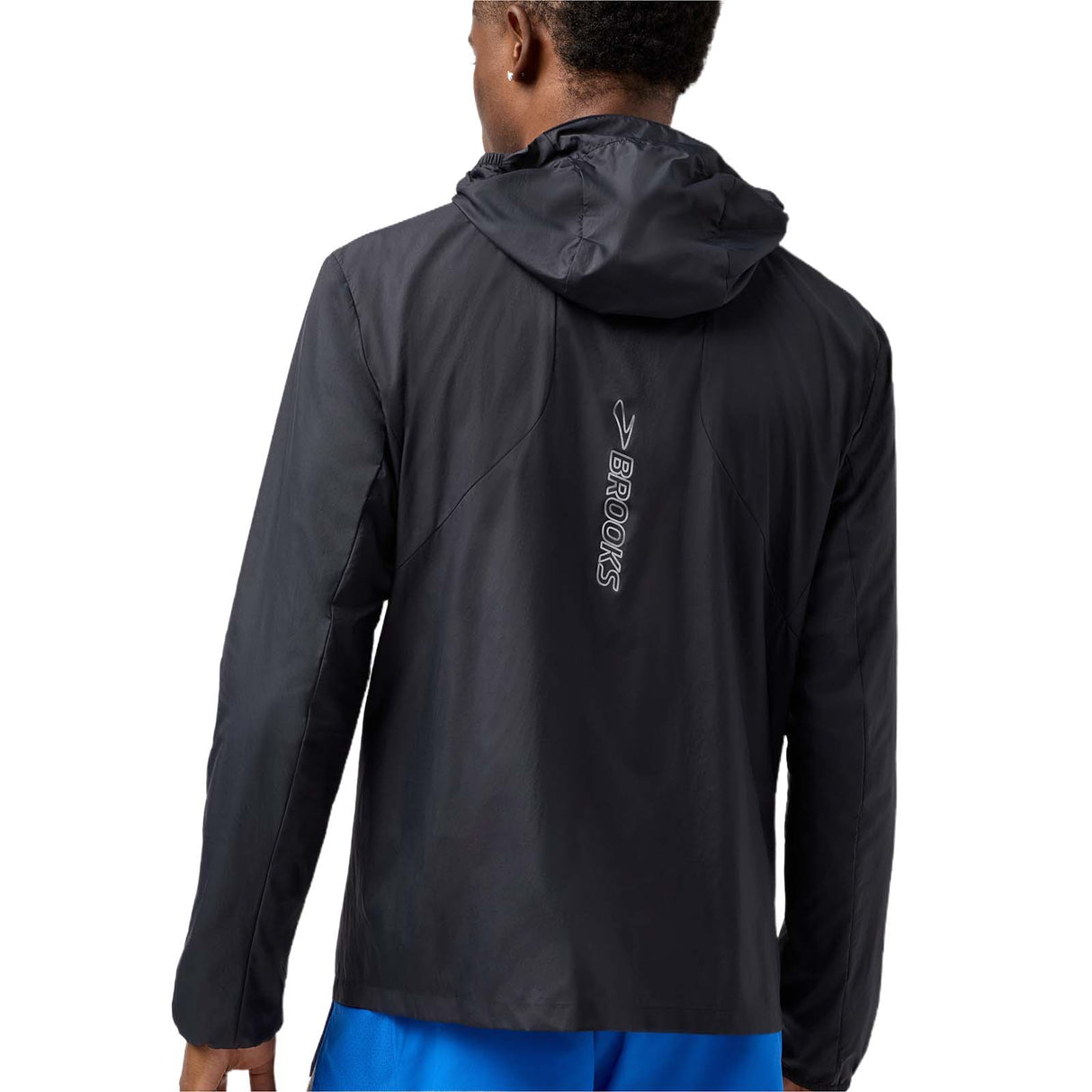 Brooks Mens Canopy Packable Jacket Black