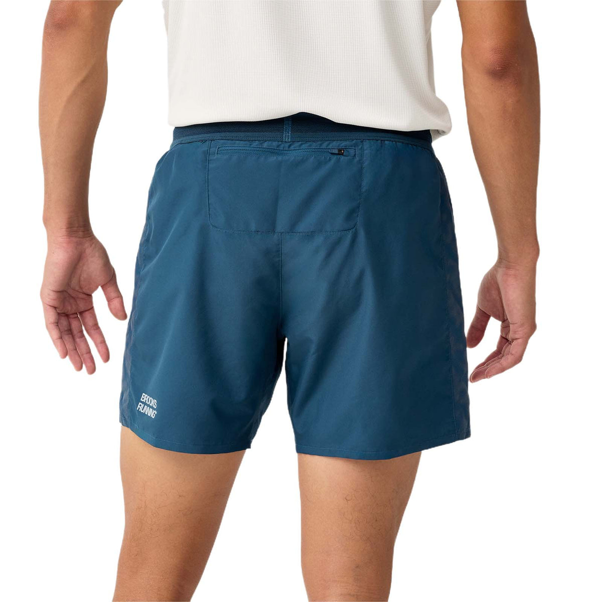Brooks Mens Dash Reflective Shorts Blue