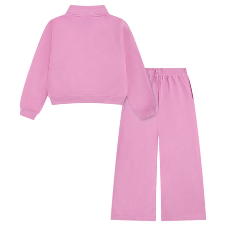 Nike Sportswear Girls Half-Zip Fleece & Pants Tracksuit Set
