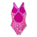 Speedo Printed Splashback Girls Swimsuit