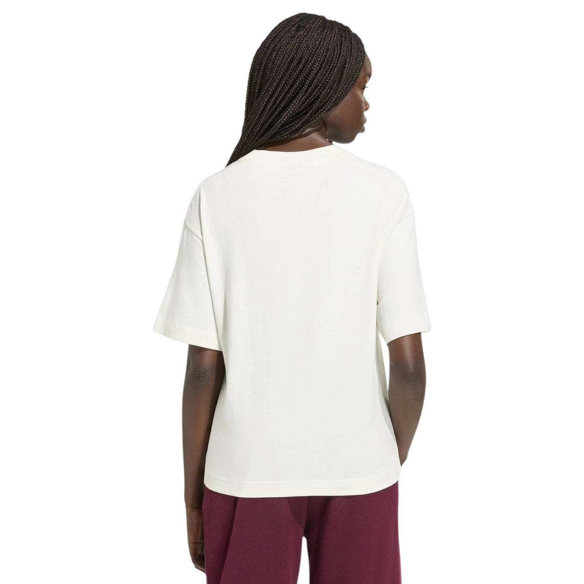 adidas Kit Small Logo Womens Short-Sleeve Loose-Fit T-Shirt