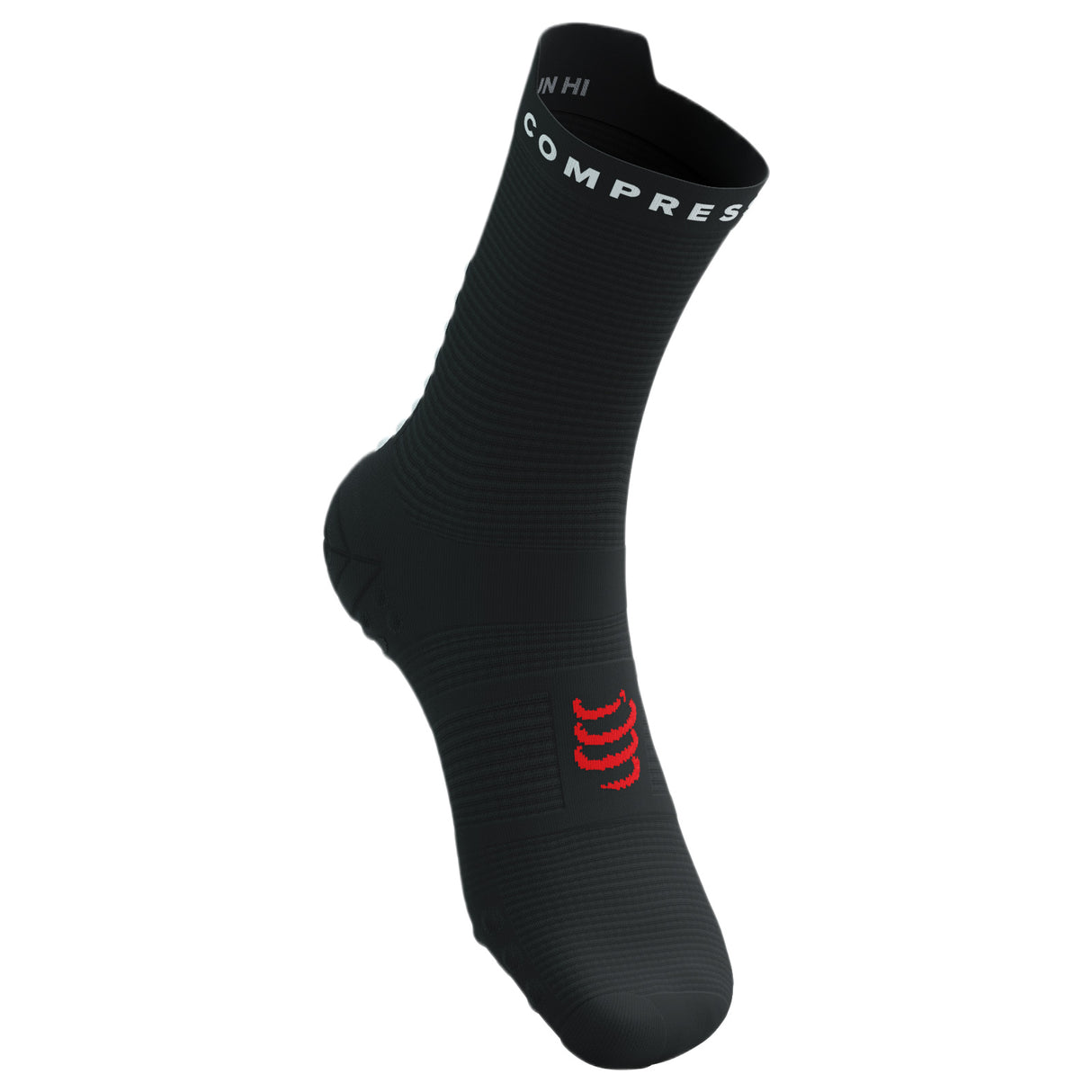 Compressport Pro Racing V4.0 Run High Socks - Black / White