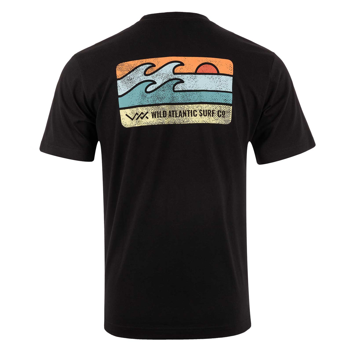 Wild Atlantic Surf Co Atlant Box Tee Blk