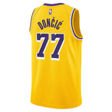 Nike Lakers Doncic 77 Kids Icon Jrsy Ylw