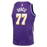Nike Jordan Lakers Doncic 77 Kids Statement Jersey