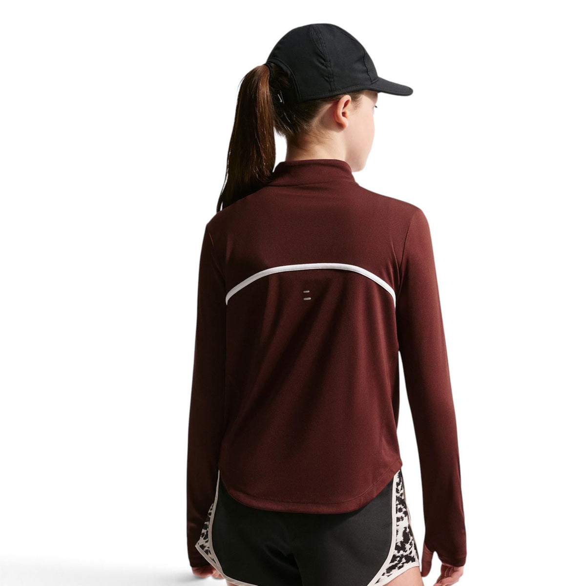 Nike Tempo Dri-FIT Half-Zip Girls Long-Sleeve Top