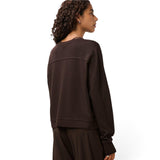 Sweaty Betty After Class Seam Detail Womens Crop Sweatshirt
