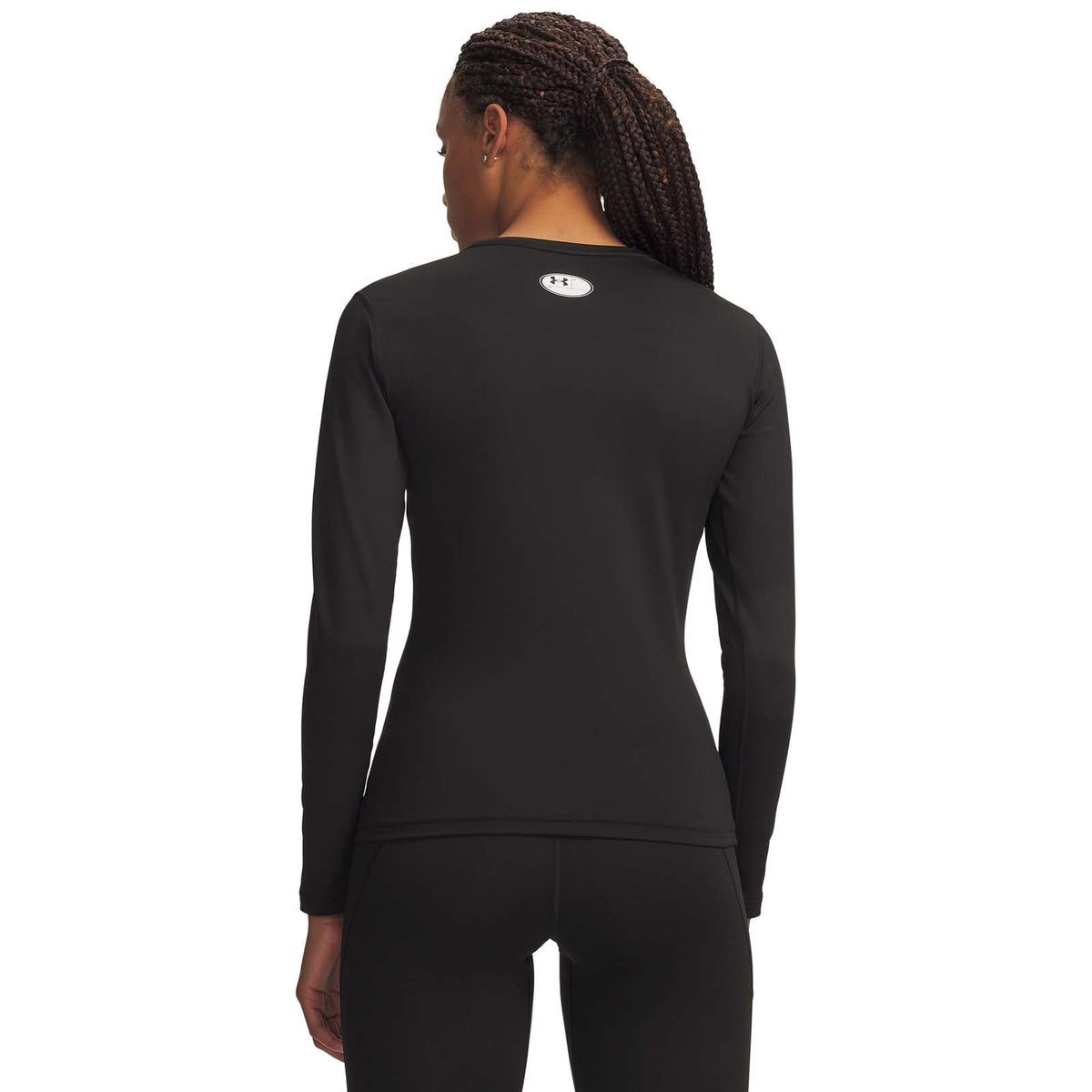 UA Wms ColdGear Crew Black