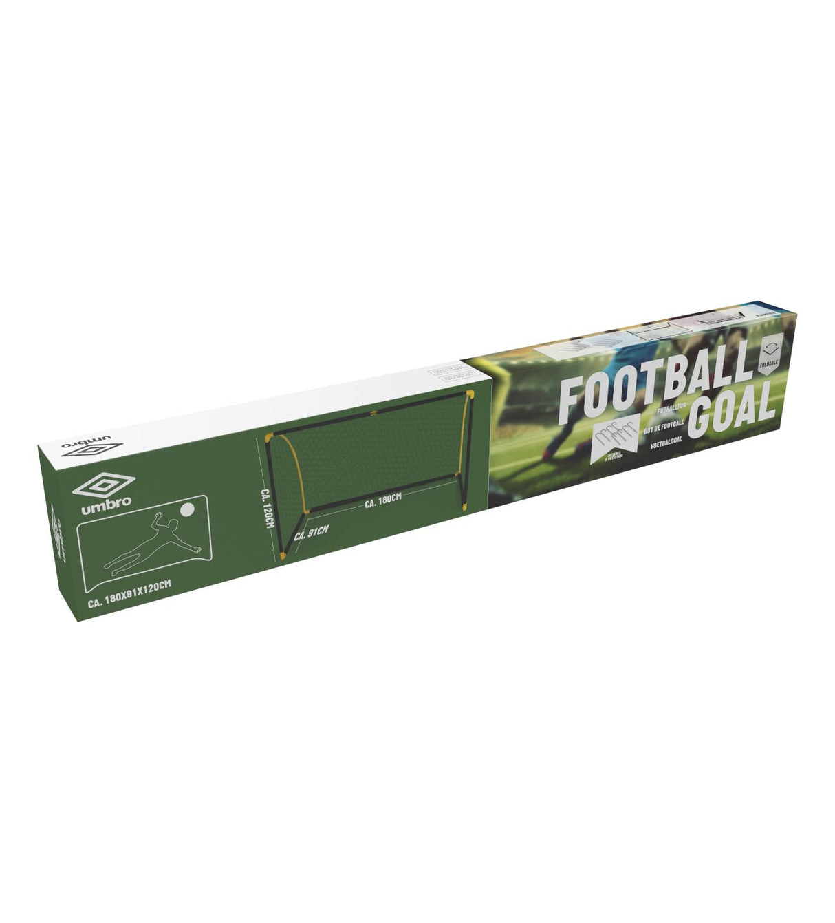 Umbro 180 x 91cm Football Goal Post
