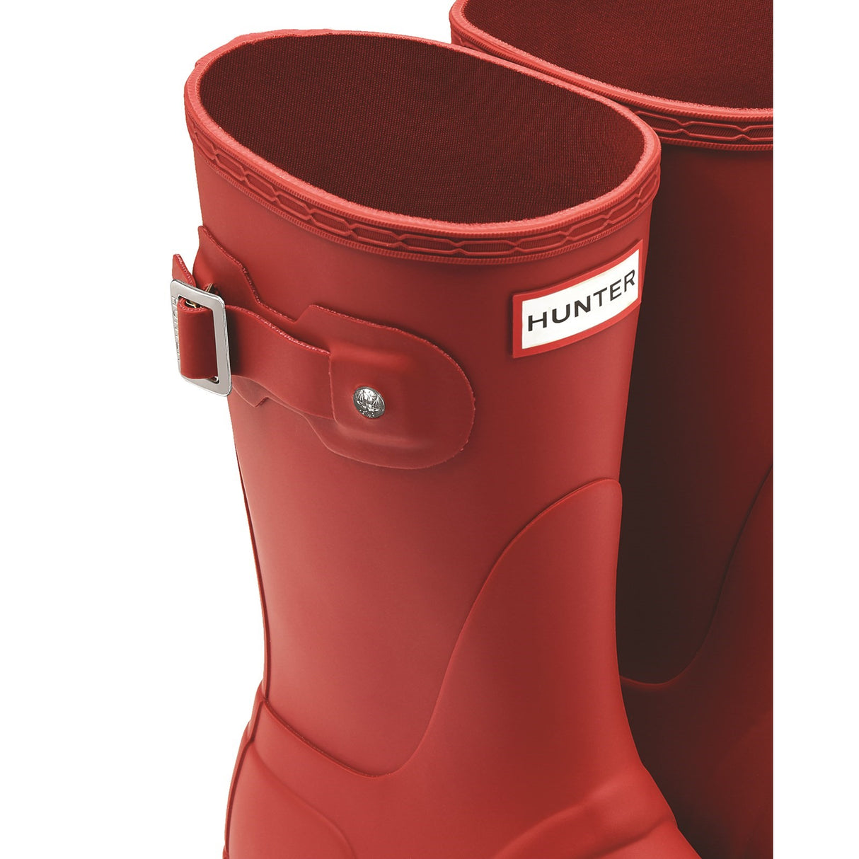 Hunter Womens Original Short Wellington Boots RED