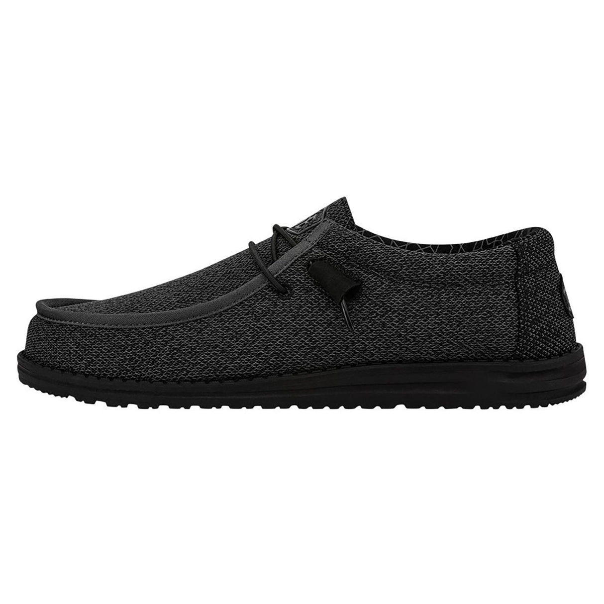 HEYDUDE Mens Wally Sox Shoe Micro Total Black