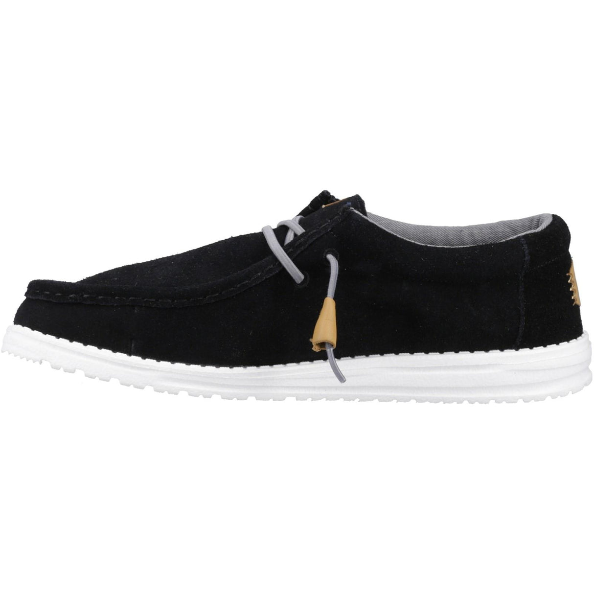 HEYDUDE Unisex Wally Craft Suede Shoe Black