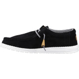 HEYDUDE Unisex Wally Craft Suede Shoe Black