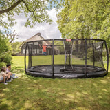 BERG Grand Elite InGround 520 Trampoline Grey + Safety Net DLX XL