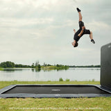 BERG SPORTS Ultim Elite FlatGround 500 Trampoline Grey + AeroWall
