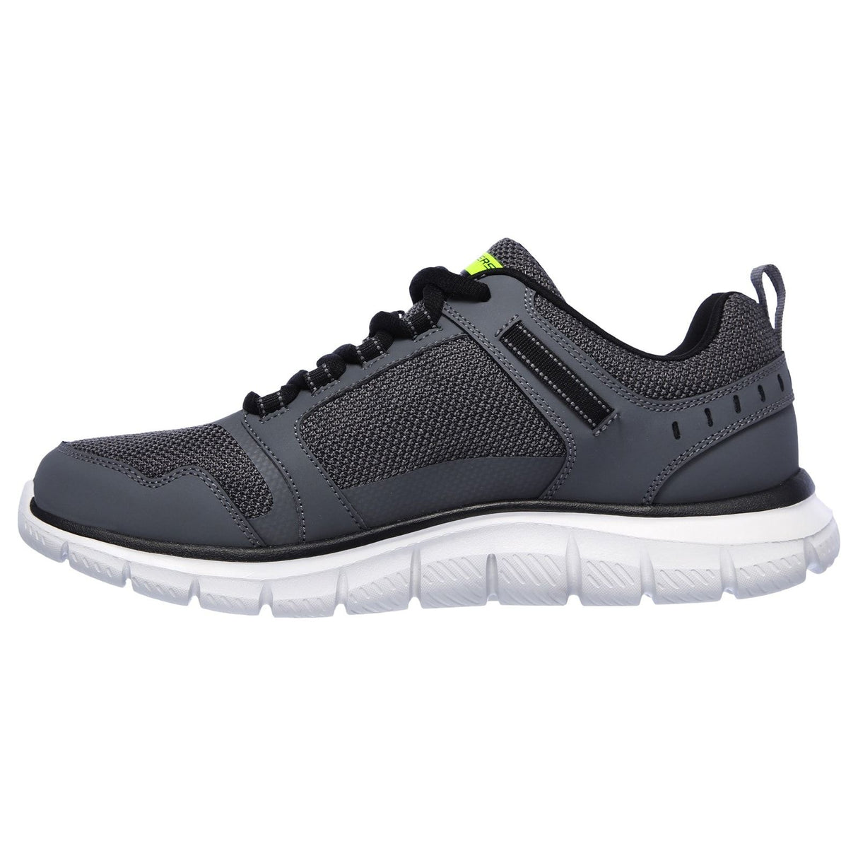 Skechers Mens Track Knockhill Shoes Charcoal/Black