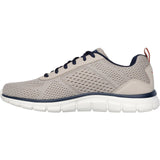 Skechers Mens Track Leshur Shoes Taupe/Navy