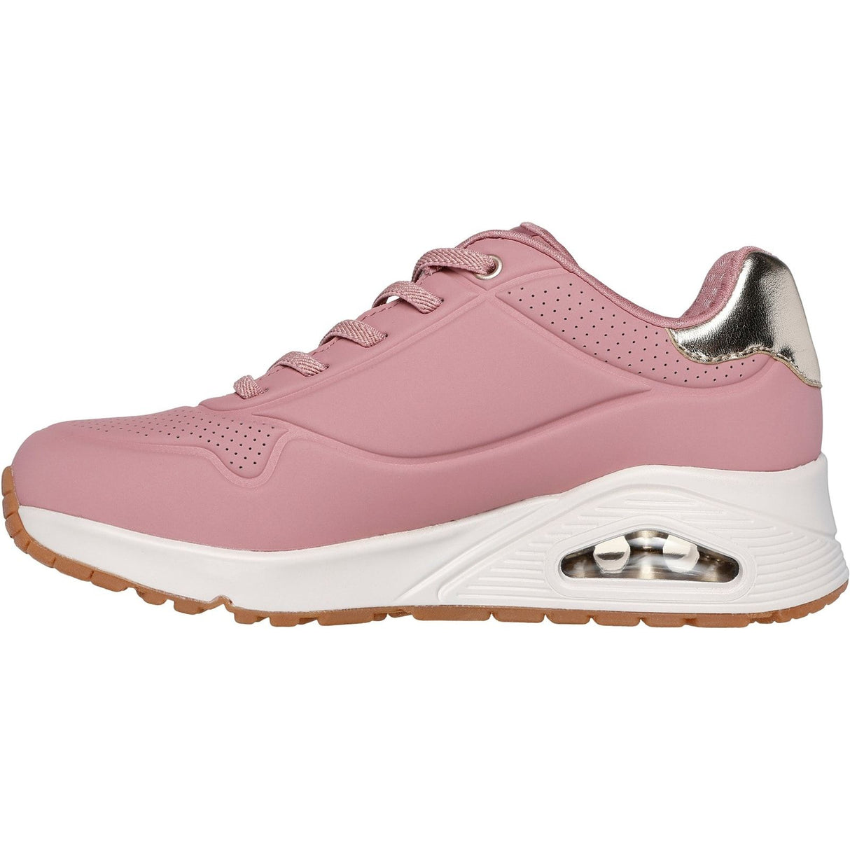 Skechers Womens Uno - Shimmer Away Trainer Rose