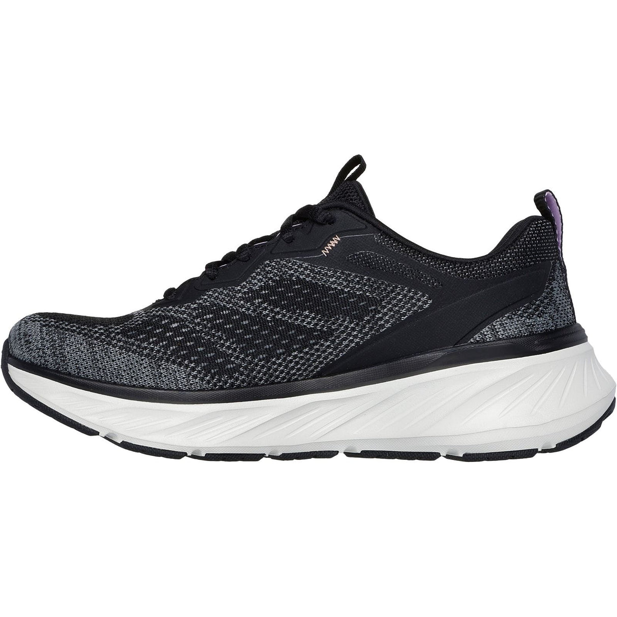 Skechers Womens Edgeride Power Flow Trainers Black/Lavender