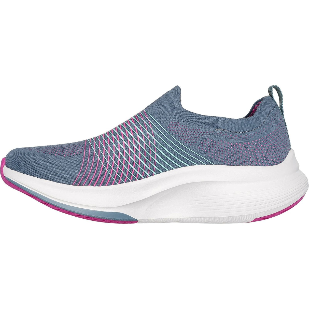 Skechers Womens GO WALK Max Walker Sally Shoes Charcoal/Purple