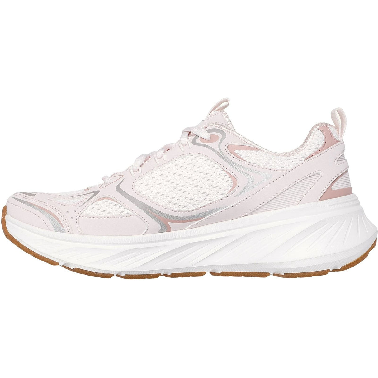 Skechers Womens Edgeride Silver Eclipse Trainers Pink