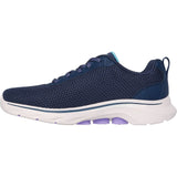 Skechers Womens Go Walk 7 Kaylor Trainer Navy/Purple