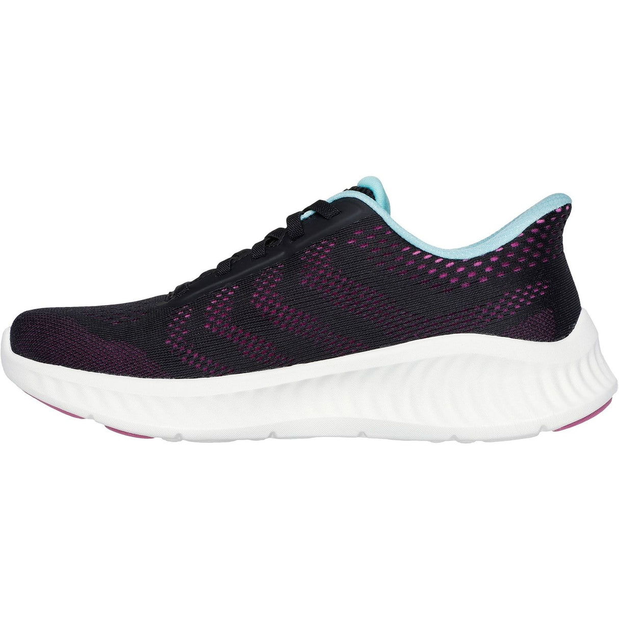 Skechers Womens Go Walk Now Khloe Trainers Black/Purple