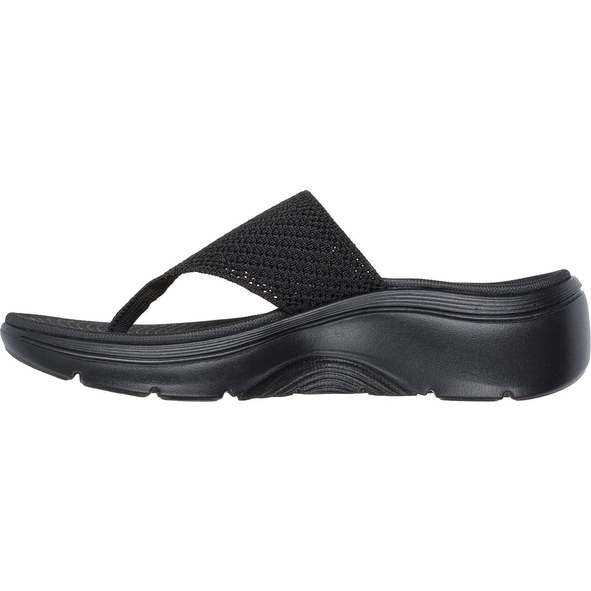 Skechers Womens Go Walk Arch Fit 2.0 Sandal Black