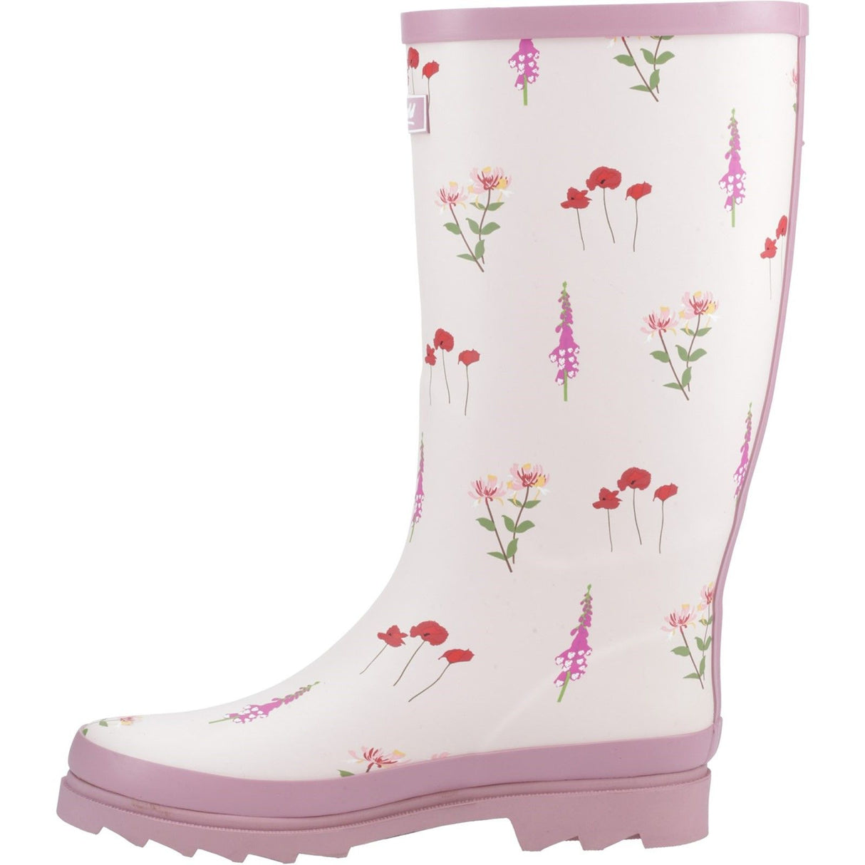 Cotswold Womens Wildflower Tall Wellingtons Pink