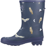 Cotswold Womens Woodland Mid Wellingtons Owls