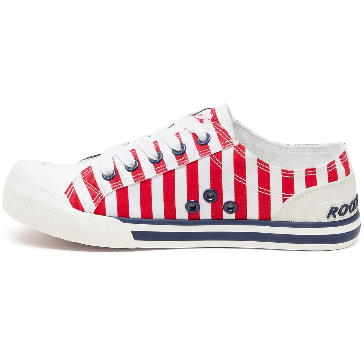 Rocket Dog Womens Jazzin Spangle Trainer Red/Navy