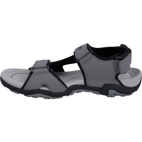 Hi-Tec Mens Crater Sandal Steel Grey/Black/Orange