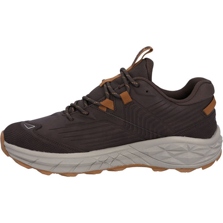Hi-Tec Mens Fuse Trek Hiking Shoes Chocolate Brown/Timber Wolf