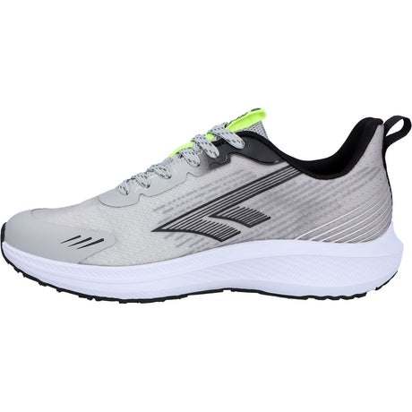 Hi-Tec Mens Santorini Trainers Cool Grey/Black/Acid Lime