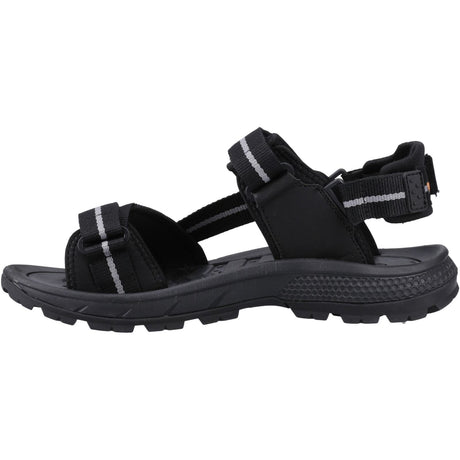 Hi-Tec Mens Sierra Sandal Black/Grey/Orange
