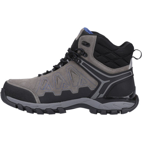 Hi-Tec Mens V-Lite Explorer WP Hiking Boots Charcoal/Grey/Dark Blue