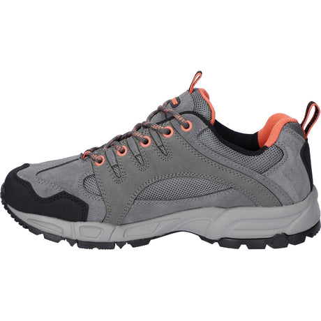 Hi-Tec Womens Auckland Lite Shoes Steel/Coral/Cool Grey
