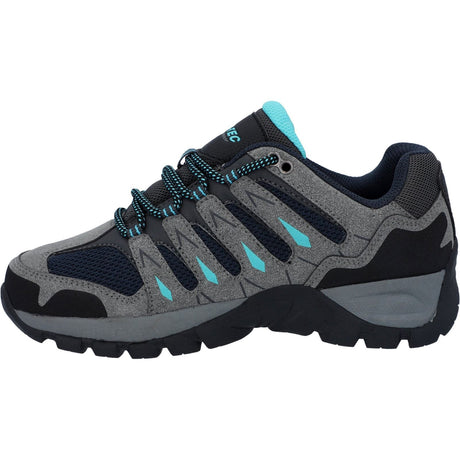 Hi-Tec Womens Corzo Low Hikers Cool Grey/Navy Blue/Curacao
