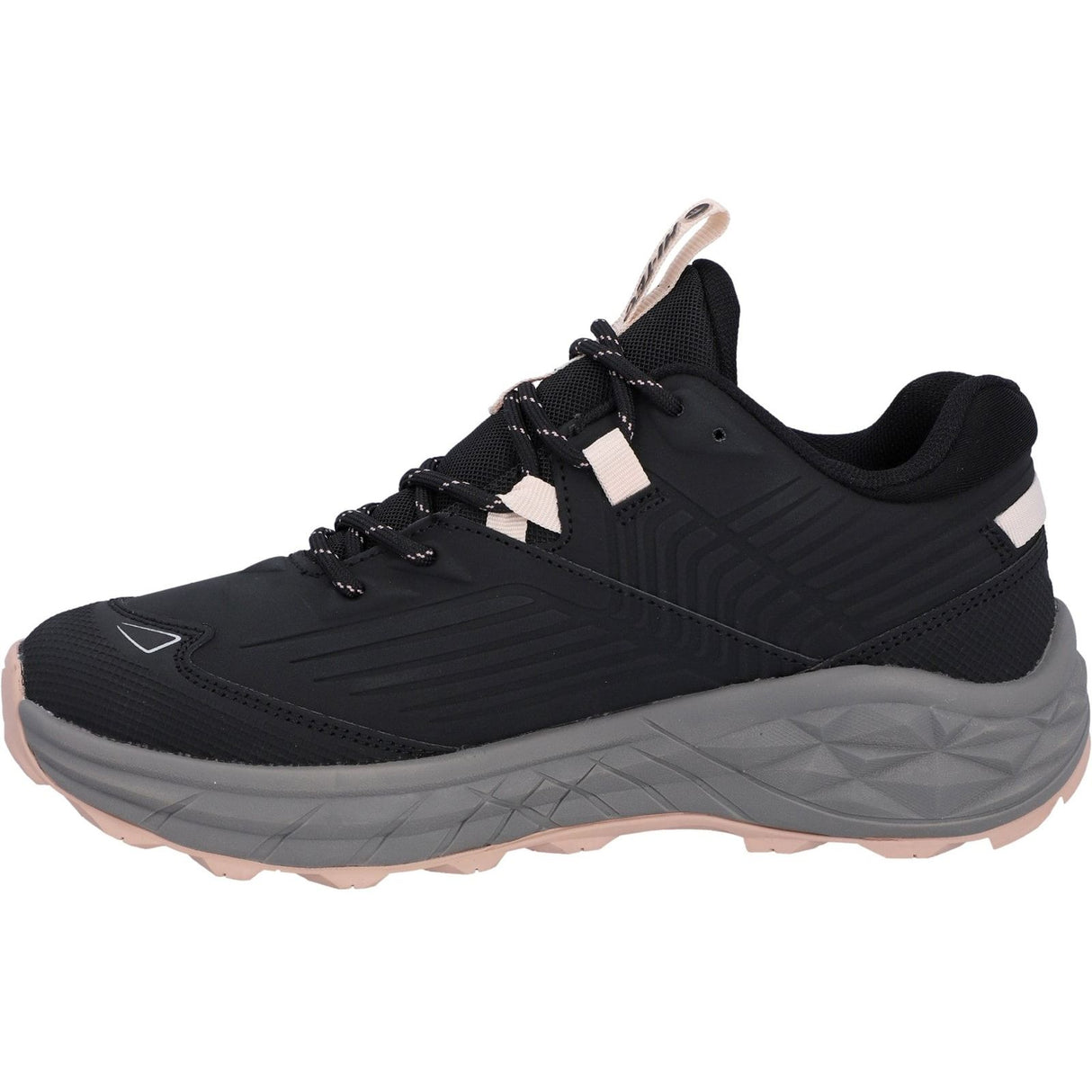 Hi-Tec Womens Fuse Trek Hiking Shoes Black/Steeple Grey/Cameo Rose