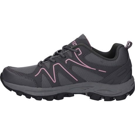 Hi-Tec Womens Maine Shoes Steel Grey Charcoal