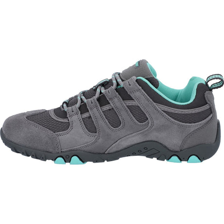 Hi-Tec Womens Quadra II Shoes Grey/Mint