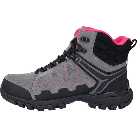 Hi-Tec Womens V-Lite Explorer WP Hiking Boots Grey/Fuchsia