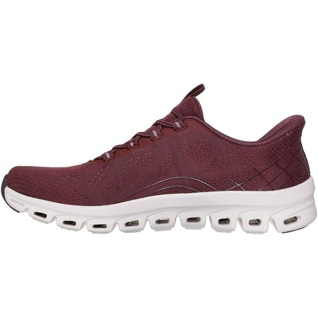 Skechers Womens Glide-Step Elevate Amaze Trainers Burgundy