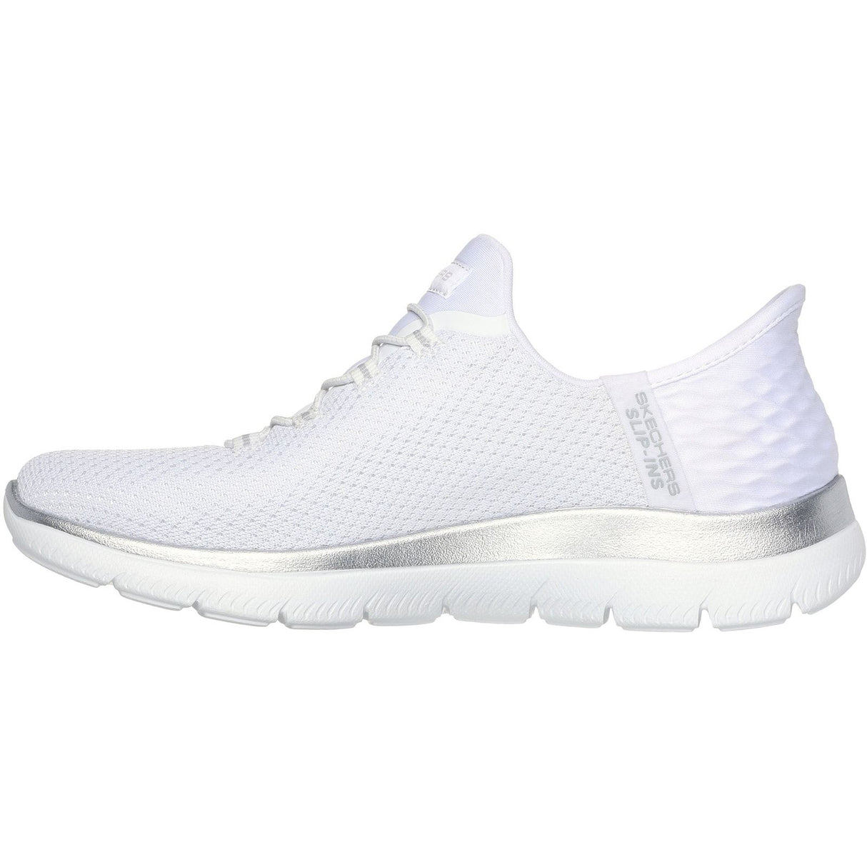Skechers Womens Summits Diamond Dream Trainer White/Silver